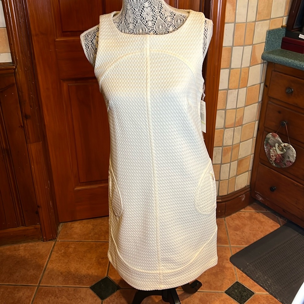 Sharagabo ivory dress length 34” shoulder to bottom
